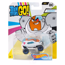 Hot Wheels FLJ11 DC Teen Titans Go! Character Cars - Cyborg (DMH73)