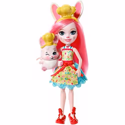 Enchantimals Muñeca Bunny con Cocina Divertida, Fashion doll, Female, 3 yr(s), Multicolour
