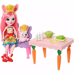 Enchantimals Muñeca Bunny con Cocina Divertida