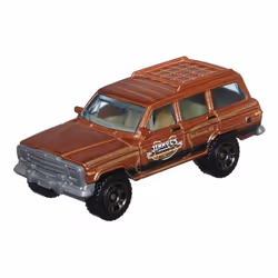 Matchbox Hitch & Haul Die-cast Vehicle Playset - Cowboy Rodeo Round-Up ~ 6 Piece Set ~ SUV Inspired by 1988 Wagoneer ~ Includes Horse Traile