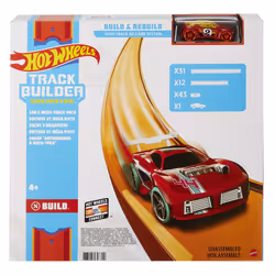 Hot Wheels Track Builder Car and Mega Track Pack with 40ft of Track, 43 Connectors and One 1:64 Scale Toy Car, 4 yr(s), Plast ...