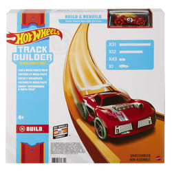 Hot Wheels Track Builder Car and Mega Track Pack with 40ft of Track, 43 Connectors and One 1:64 Scale Toy Car