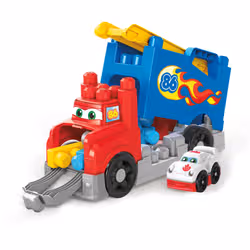 MEGA BLOKS Build & Race Rig Fisher-Price Toy Blocks with Sounds (16 Pieces) for Toddler - Additional view 2