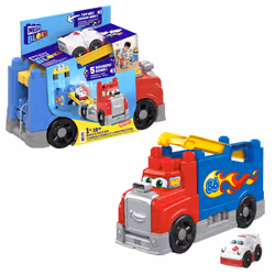 MEGA BLOKS Build & Race Rig Fisher-Price Toy Blocks with Sounds (16 Pieces) for Toddler - Additional view 3