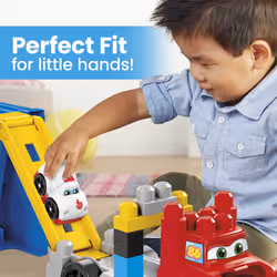 MEGA BLOKS Build & Race Rig Fisher-Price Toy Blocks with Sounds (16 Pieces) for Toddler - Additional view 4
