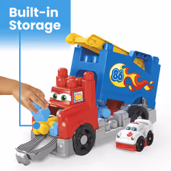 MEGA BLOKS Build & Race Rig Fisher-Price Toy Blocks with Sounds (16 Pieces) for Toddler - Additional view 6