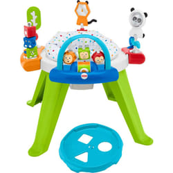 Fisher-Price Baby to Toddler Toy 3-In-1 Spin & Sort Activity Center and Play Table with Playmat and 10+ Activities  Retro Roar