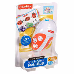 Fisher-Price FXG23 Think and Learn Roll, Count Math Bug Preschool Game, Multicolored