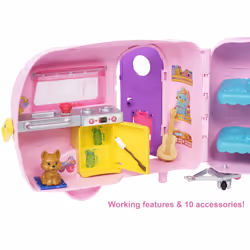 Barbie Chelsea Toys, Camper Playset with Doll, Toy Car and Accessories - Additional view 6