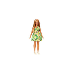 Ã¢ÃÃBarbie Fashionistas Doll with Long Blonde Hair Wearing Tropical Print Dress and Accessories, for 3 to 8 Year Olds