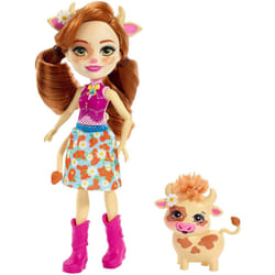 Enchantimals FXM77 Cailey Cow Doll and Curdle Figure (FNH22)