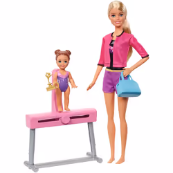 Barbie Gymnastics Coach Dolls & Playset, Female, 3 yr(s), Girl, Multicolour