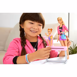 Barbie Gymnastics Coach Dolls & Playset