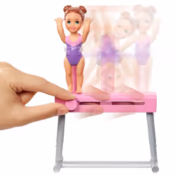 Barbie Gymnastics Coach Dolls & Playset