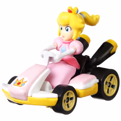 Hot Wheels Mario Kart PEACH, STANDARD KART Vehicle, Go-Kart, 3 yr(s), Metal, Plastic, Multicolour