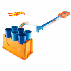 Hot Wheels Track Builder Barrel Box, Vehicle & track set, 6 yr(s), Plastic, Multicolour, Orange