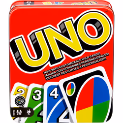 Mattel Games UNO Card Game for Family Night Travel Game & Gift for Kids in a Collectible Storage Tin for 2-10 Players (Amazo ...
