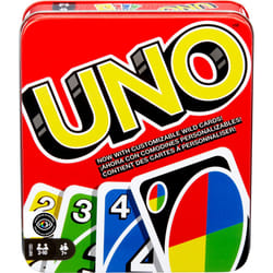 Mattel Games UNO Card Game for Family Night  Travel Game & Gift for Kids in a Collectible Storage Tin for 2-10 Players (Amazon Exclusive)