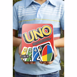 Mattel Games UNO Card Game for Family Night  Travel Game & Gift for Kids in a Collectible Storage Tin for 2-10 Players (Amazon Exclusive)