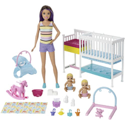 Barbie Skipper Babysitters Inc. Skipper Babysitters Inc Nap ‘n' Nurture Nursery Dolls and Playset