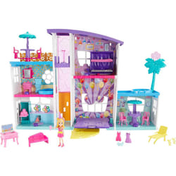 Polly Pocket Playset with 3-inch Doll & Party Accessories  Poppin' Party Pad Transforming Playhouse Toy