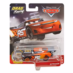 Disney Cars GFV37 Pixar's Cars XRS Drag Racing Nitroade 1:55 Scale Die-cast Vehi