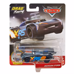 Disney Cars GFV36 Pixar's Cars XRS Drag Racing Jackson Storm 1:55 Scale Die-cast