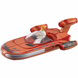 Hot Wheels Star Wars Starships Luke Skywalker's Landspeeder with Flight Stand