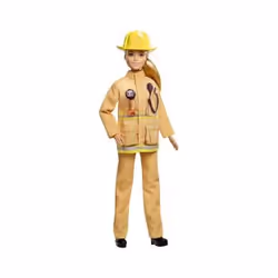 Barbie Firefighter, Female, 3 yr(s), Girl, Yellow