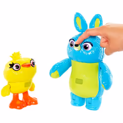 Disney Pixar Toy Story Ducky and Bunny 2-Pack in Movie-inspired Relative Scale Interactive, Talking, For Ages 4 Years Old and Up