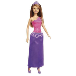 Mattel Barbie Princess Doll Brown Hair and Purple Dress Doll Toy