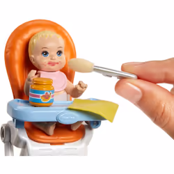 Barbie Babysitting Playset with Skipper Friend Doll  Color-Change Baby