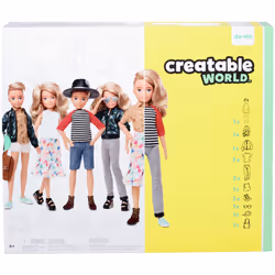 Creatable World Deluxe Character Blond Hair, Fashion doll, Male & Female (set), 6 yr(s), Boy/Girl, 260 mm, Multicolour