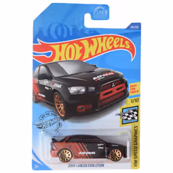 Hot Wheels 2020 Hw Speed Graphics 2008 Lancer Evolution Black 69/250