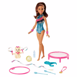 Barbie GHK24 Dreamhouse Adventures Spin Ân Twirl Gymnast Doll and Accessories