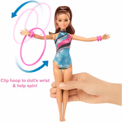 Barbie GHK24 Dreamhouse Adventures Spin Ân Twirl Gymnast Doll and Accessories