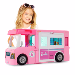 Barbie Dreamhouse Adventures 3-in-1 DreamCamper Vehicle and Accessories