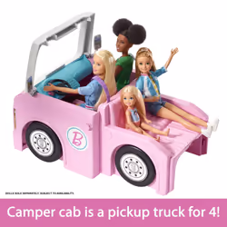 Barbie Dreamhouse Adventures 3-in-1 DreamCamper Vehicle and Accessories - Additional view 4