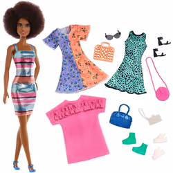 Barbie GHT32 Doll and Fashions, Multi-Colour