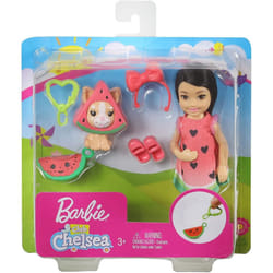 Barbie GHV71 Club Chelsea Doll and Playset Watermelon Dress & Dog (GHV69)