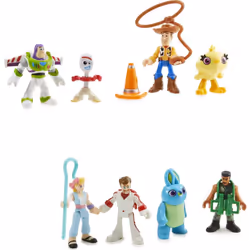 Fisher-Price Imaginext Preschool Toys Disney Pixar Toy Story Deluxe Figure Pack with Woody & Buzz Lightyear for Pretend Play ...