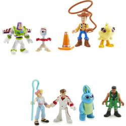 Fisher-Price Imaginext Preschool Toys Disney Pixar Toy Story Deluxe Figure Pack with Woody & Buzz Lightyear for Pretend Play Ages 3+ Years