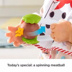 Fisher-Price Cutest Chef Gift Set  4 Cooking-Themed Baby Toys with Wearable bib and teether for Babies Ages 3 Months and Older