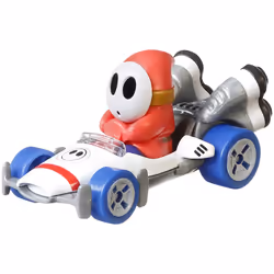 Hot Wheels Mario Kart MarioKart Shy Guy B-Dasher Vehicle, Car, 3 yr(s), Black, Blue, Red, Silver, White