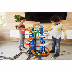 Hot Wheels City HW Ultimate Garage Playset with 2 Toy Cars & Robo-Dinosaur - Additional view 4