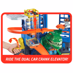 Hot Wheels City HW Ultimate Garage Playset with 2 Toy Cars & Robo-Dinosaur - Additional view 6