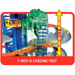 Hot Wheels City HW Ultimate Garage Playset with 2 Toy Cars & Robo-Dinosaur - Additional view 8