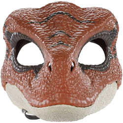 JURASSIC WORLD Movie-Inspired Velociraptor Mask with Opening Jaw  Realistic Texture and Color  Eye and Nose Openings and Secure Strap; Ages 4 and Up