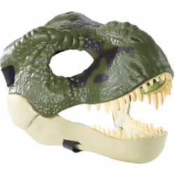 Jurassic World Movie-inspired Dinosaur Mask with Opening Jaw Realistic Texture and Color Eye and Nose Openings and Secure S ...