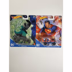 DC Hot Wheels 2 Car Set 1:64 Scale Real Riders DLB45